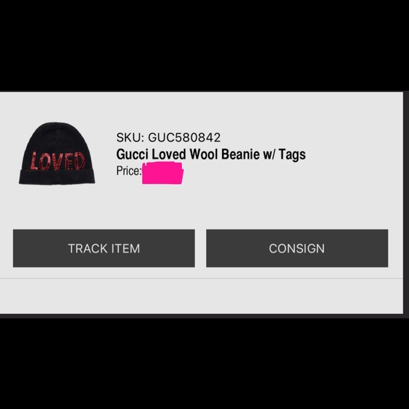 GUCCI-AUTHENTIC NWT Beanie Hat-Appliqué “LOVED” - Picture 6 of 10
